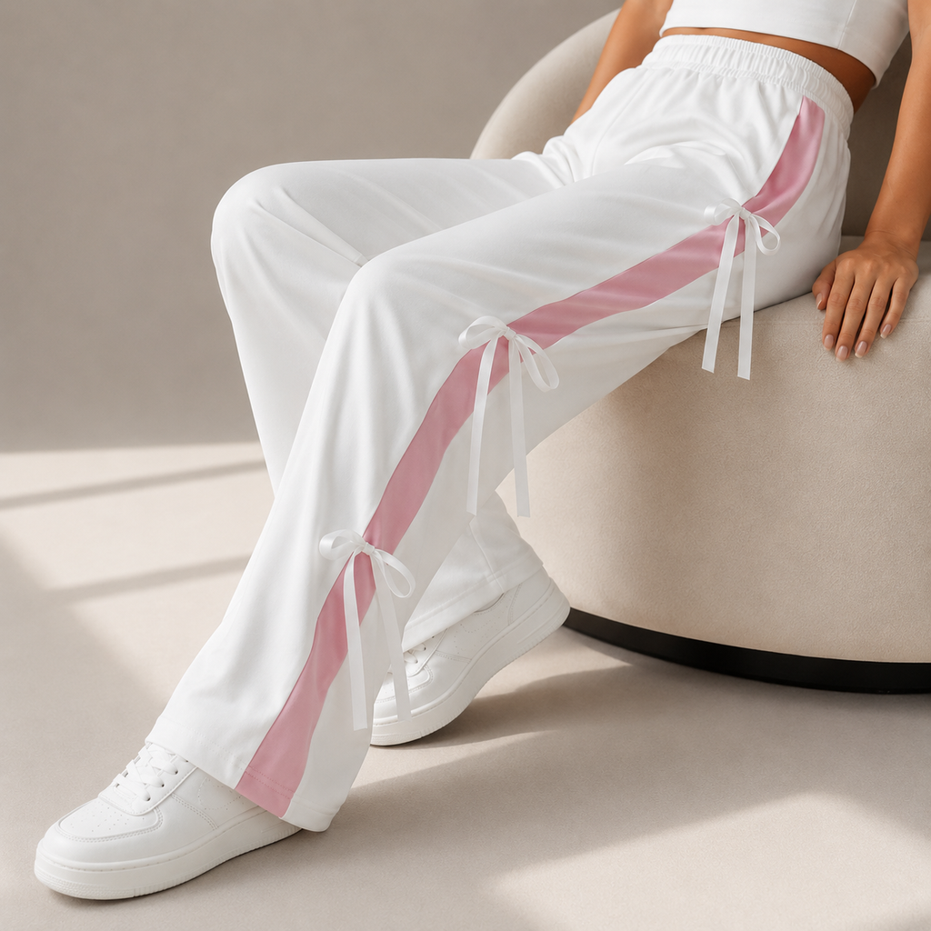 Bow Trouser - White