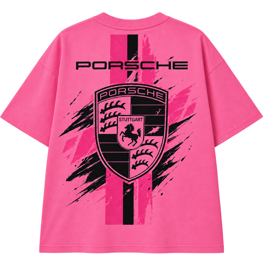 Porsche Oversized Graphic T-Shirt