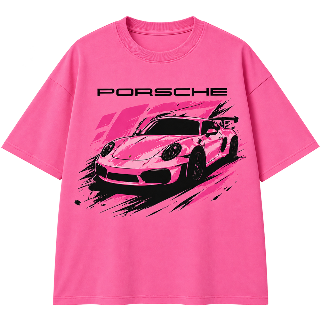 Porsche Oversized Graphic T-Shirt