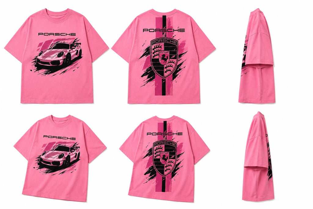 Porsche Oversized Graphic T-Shirt