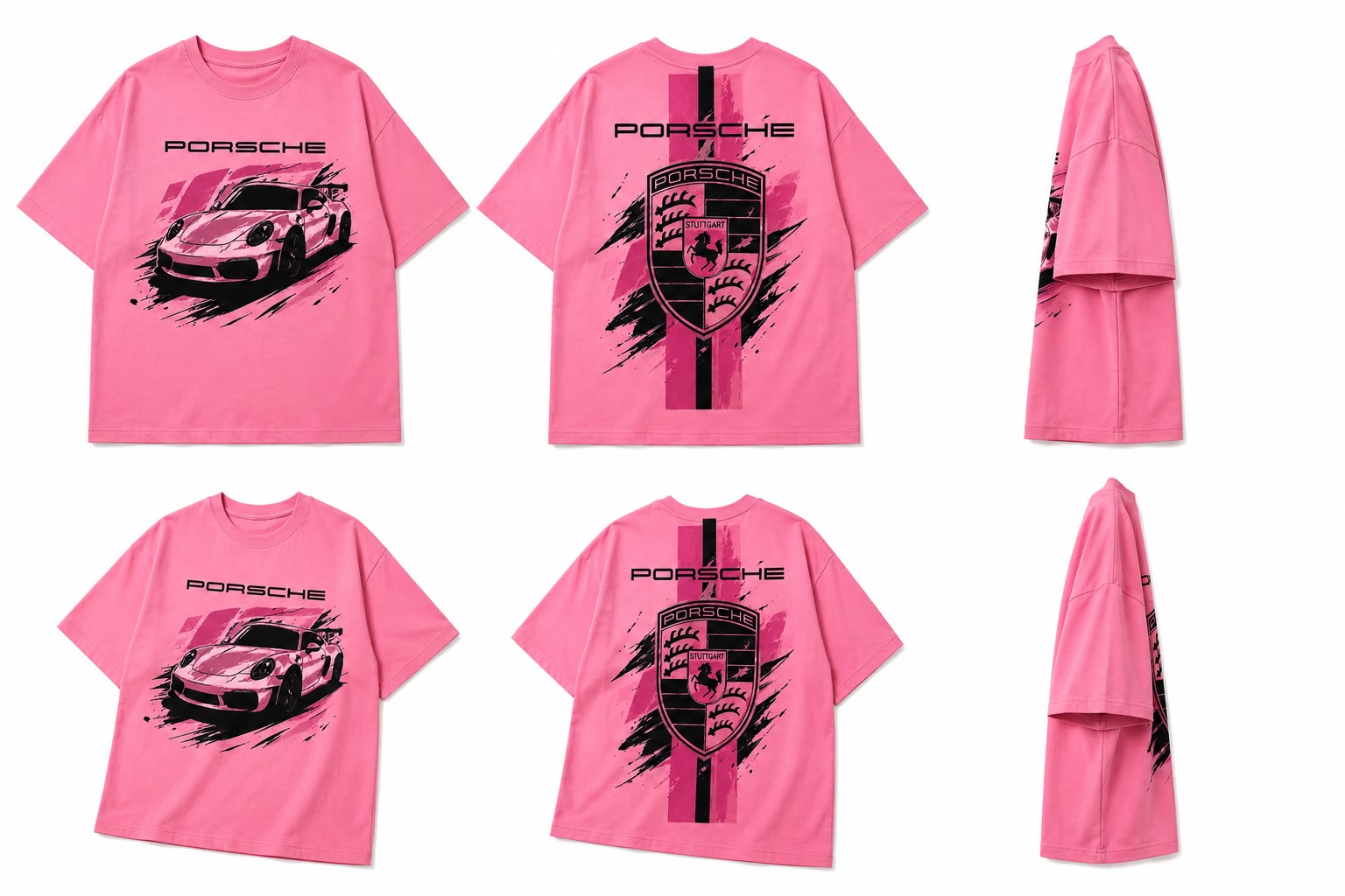 Porsche Oversized Graphic T-Shirt